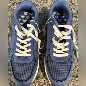 Aldis Blue Athletic Sneakers with White Laces Size 12M